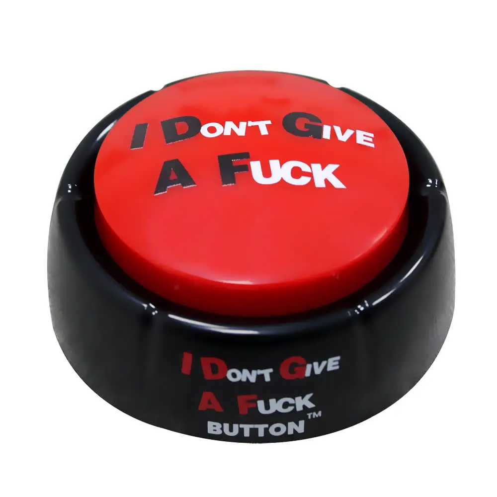 Talkie Toys Products IDGAF Button - 8 Funny IDGAF Phrases