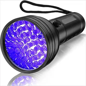 UV Flashlight Black Light with 51 LEDs – Pet Urine Stain Detector, Bed Bug Finder, Resin Curing Light, Scorpion Detector