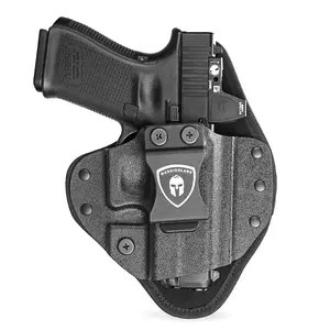 WARRIORLAND Hybrid Kydex Universal IWB Holster for Concealed Carry – Fits Over 100 Models Including Glock 17/19/43X MOS, Sig P320, Taurus G2C, M&P M2.0, Springfield, CZ, Ruger，Beretta APX A1 Compact & More – Optic Cut, Right-Hand Draw