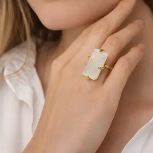 Selenite Small Ring (Size 5-9)