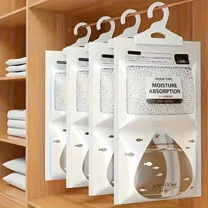 Hanging Moisture Absorber Bag, 16.9 Oz Reusable Dehumidifier for Cabinets & Wall Cupboards, Effective Humidity Control Solution
