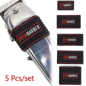 5-Pack Haircut Handle Grips, Rubber Non-Slip Design, Barber & Stylist Tools, Durable Comfort Grip Handles, Easy-To-Use Salon Accessories, Barber Equipment