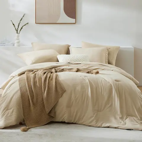 【FallPickDeals】Wrensonge Sage Green King Size Microfiber Quilt Bed Cover Set - 7-Piece All Seasons Quilt Set Bedding with Double-Sided Storage Pockets, Flat Sheet, 2 Pillow Shams, 2 Pillowcases, Home Decor, Apartment Stuff