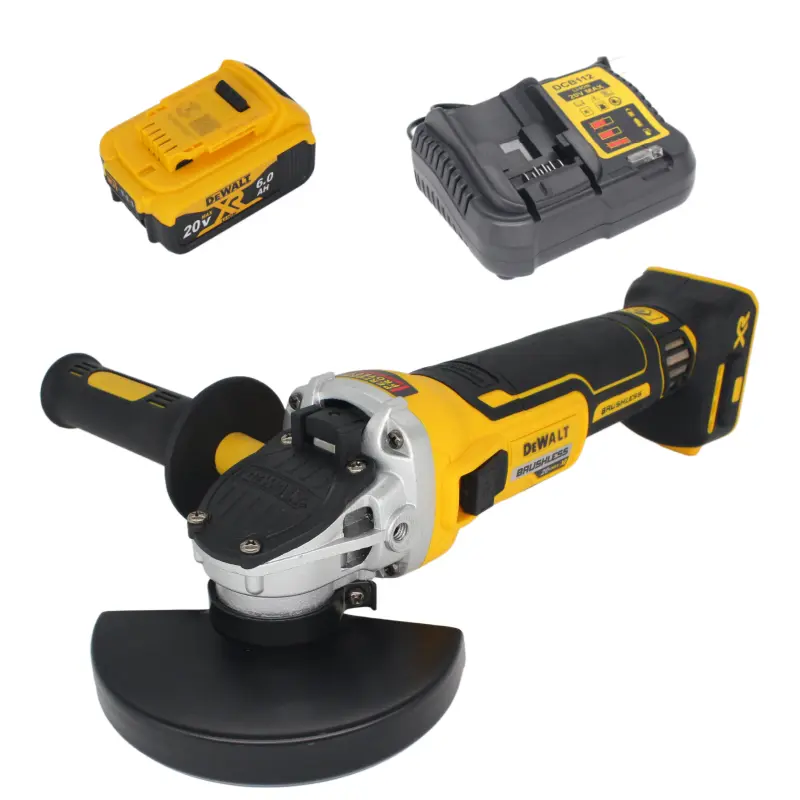 DEWALT DCG405NT 18V Cordless Brushless Power Tool Disc Grinder, 125MM, 9000RPM Max High-Speed Performance, Portable, Reduces Heat Buildup, for Detailed Grinding, Compatible with Lithium-Ion Batteries (with Battery Included)