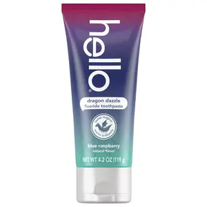 hello kids dragon dazzle blue raspberry fluoride toothpaste