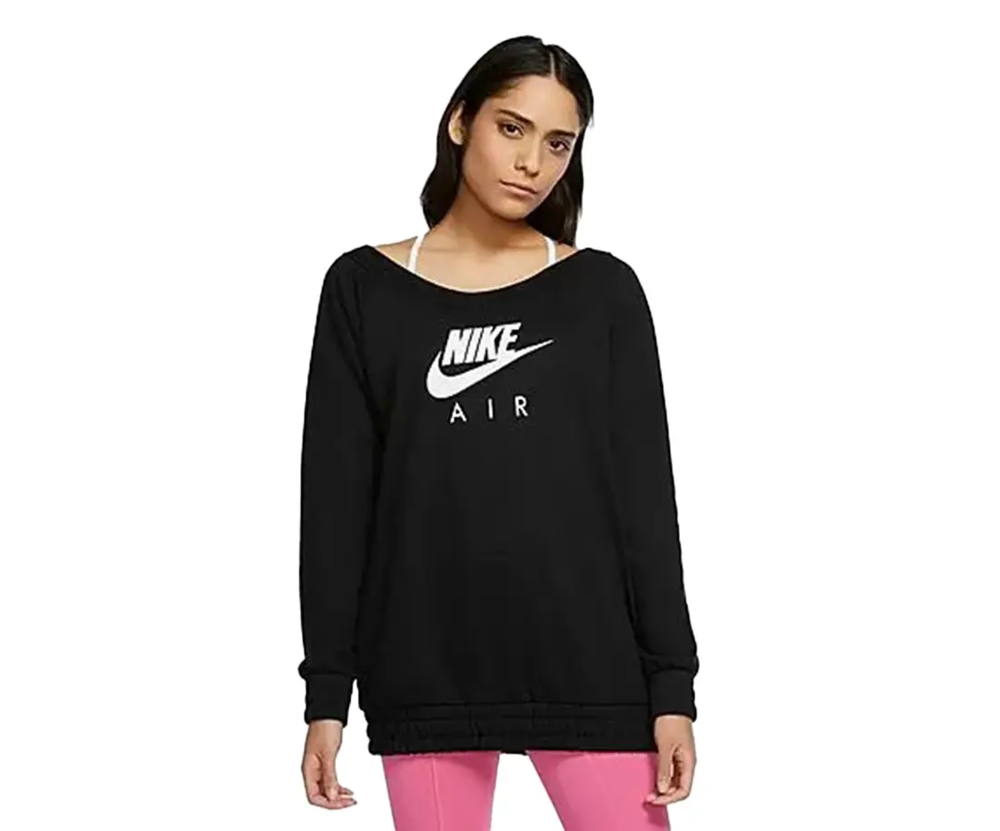 Nike Air OTS Long-Sleeve Fleece Tunic Womens Active Shirts & Tees