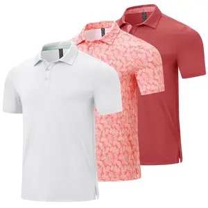 1/3 PACK YSENTO Men's Classic Polo Shirts Contrast Collar Short Sleeve Casual Solid Stylish and Printed Polo Stretch Quick Dry Performance Golf Outdoor Work Polo Shirts for Men' Top