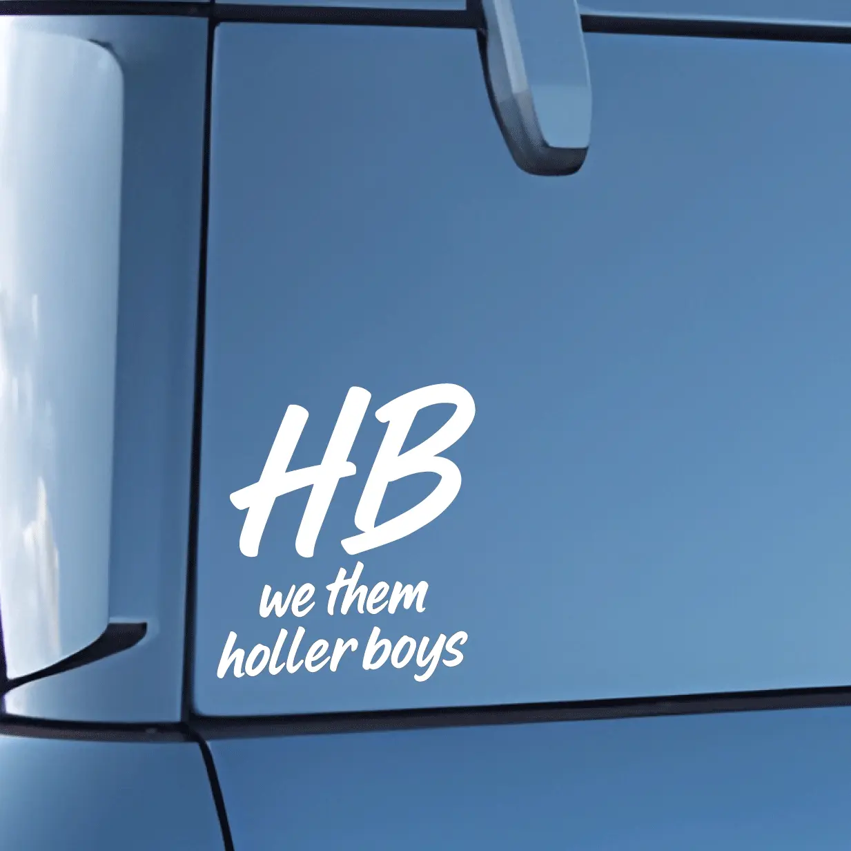 HB we them holler boys - Vinyl Decal Sticker for Cars, Trucks and More