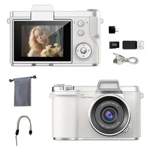 Portable Digital Camera, Pocket Camera, Beginner Digital Camera, Entry-Level Digital Camera with Game & Filter Features, Perfect Christmas Gift for Students