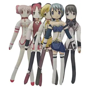 Anime Magical Girl Plush toys Miki Sayaka Tomoe Mami Akemi Homura Kaname Madoka Figure cos Abstract Doll DIY model Birthday Gift