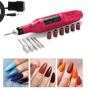 US plug Electric Nail Drill Machine Set Grinding Equipment Mill For Manicure Pedicure Professional Strong Nail Polishing Tool