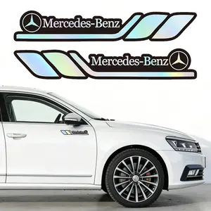2pcs Car Body Trunk Window Logo Sticker Decal, Decor Accessories for Mercedes-Benz Amg C180 C200 E260 E300 Ml350 W23 W204 W20 W210 W211