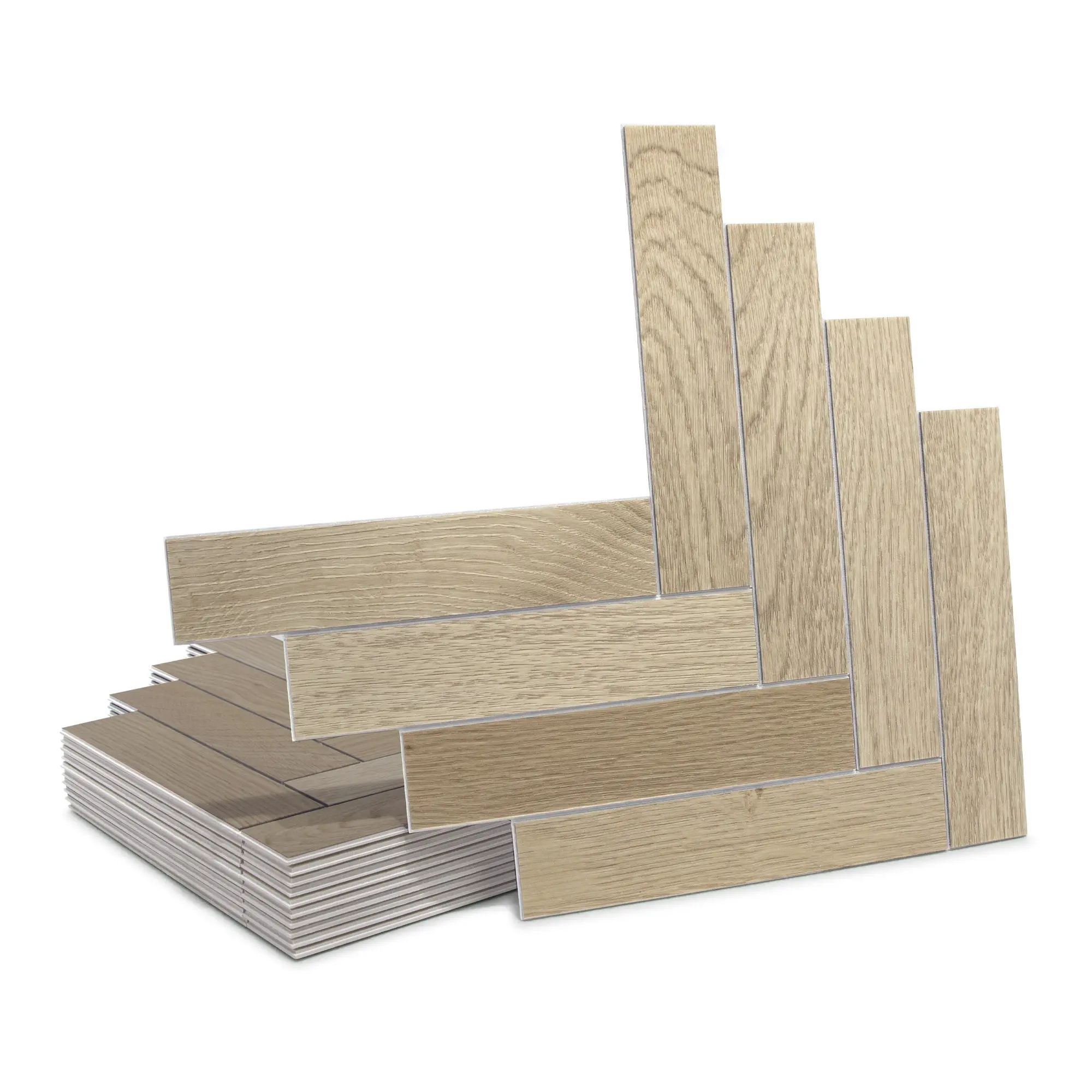 12-Pack Peel and Stick Floor Tile, 10.8" x 9.3" Herringbone SPC Self-Adhesive Luxury Vinyl Flooring, Wood-Look Groutable Backsplash Tile for Kitchen Bathroom, Covers 8.4 Sq. Ft.