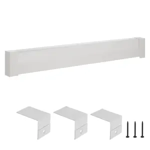 【fathersdaygift】VEVOR Baseboard Heater Covers,Basic Series 6 ft Standard Electric Heating Unit Front Cover for Home ImprovementHeavy-duty SteelEasy Installation for Bedroom Replacing Old CoverWhite