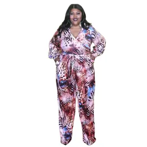 Blake Surplice Wrap Front Stretchy Jumpsuit with Pockets- Petite, Reg, Tall Length (S-5X)