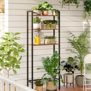 HOOBRO Over The Toilet Storage Shelf, 3-Tier Industrial Bathroom Organizer, Bathroom Space Saver Multi-Functional Shelve, Toilet Storage Rack, Easy Assemble #SummerVibes