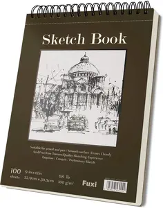 9" x 12" Sketch Book, Top Spiral Bound Sketch Pad, 100 Sheets 68lb/100gsm Acid-Free Drawing Paper, Art Sketchbook for Drawing Pad for Kids Artists & Beginners Professional Art Supplies for Adults