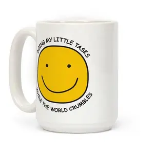 Doing My Little Tasks While The World Crumbles Mug funny coffee
