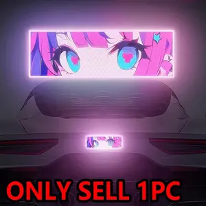 1PC Anime-Style Girl Reflective Decal for Cars, Waterproof, Durable, Cool Car Decoration, Suitable for Car Quarter Windows, Motorcycle Side Panels, SUVs Creative Reflective Decorative Sticker Vinyl Decals
