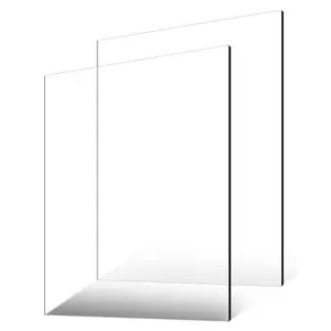 summervibes VEVOR Plexiglass Acrylic Sheet, 2-Pack Plastic Sheets, 24x 36 Inch 1/4 Inch Thick Clear Plastic Cast Transparent Glass for Crafting Projects, Replacement Picture Frame Glass, DIY Display, Easy to Cut, 24X36 In