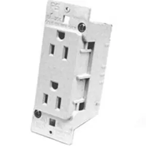 United States Hardware E-120C White Duplex Receptacle