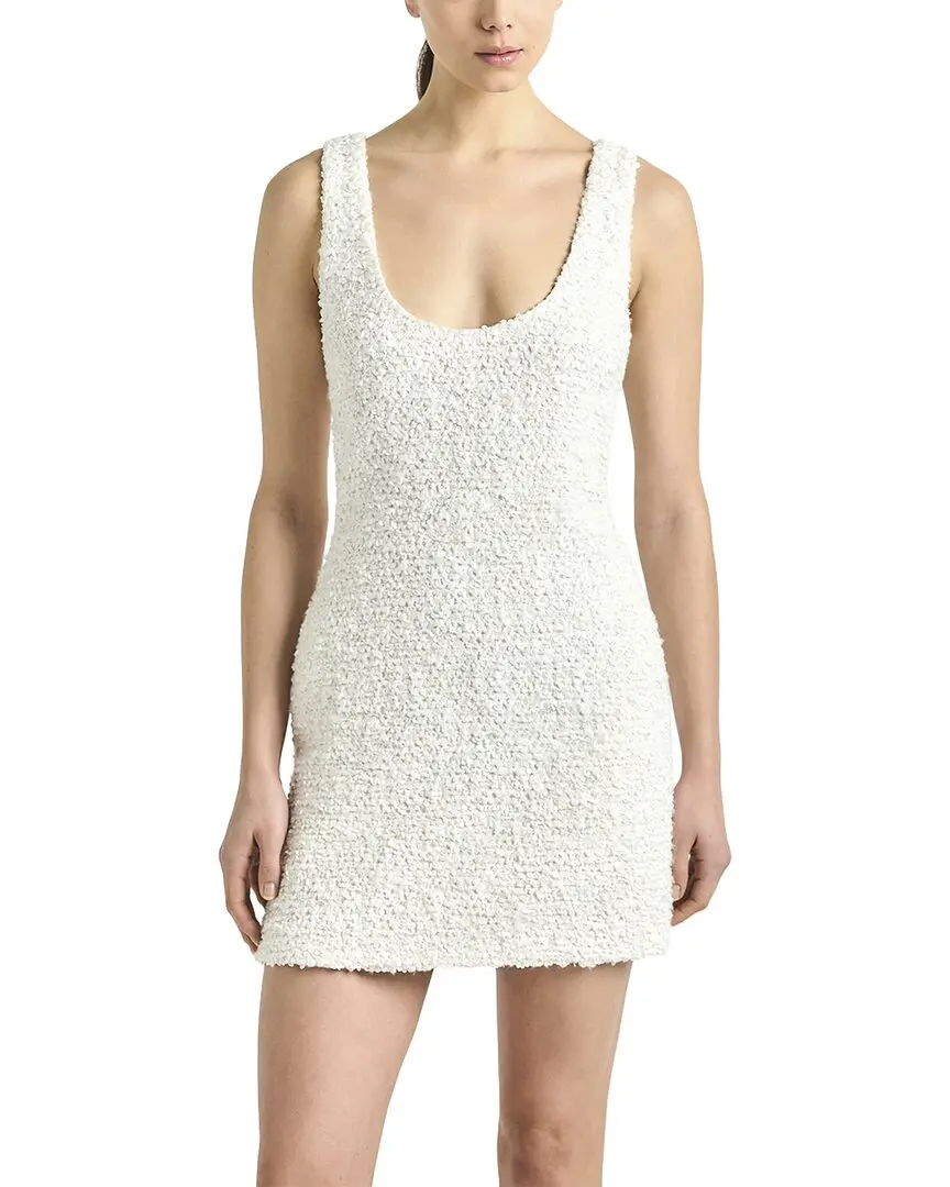 Derek Lam 10 Crosby Ailani Paillette Boucle Scoop Back Tank Dress