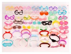 Mini Pet Shop Mixed Glaases Headband Accessories 10pcs Glasses  Headband Fit Cat and Dog Collie Dachshund Cocker Spaniel Cat Husky Puppy, Easter gift for kids with Easter Basket Filler(B34)