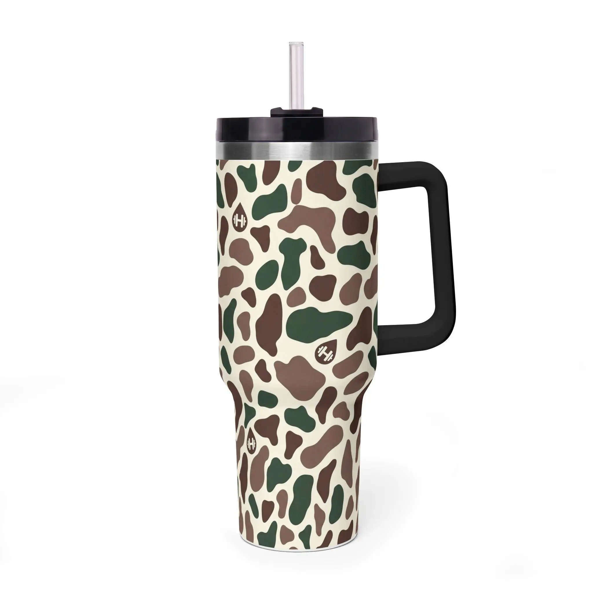 HydroJug Camouflage Traveler Tumbler with Handle 40oz Insulated Travel Mug