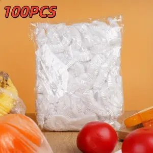 Disposable Plastic Food Storage Bags, 100 Count, Leak-Proof & BPA Free,Bags for Sandwich, Fruit, Vegetable, Travel, Kitchen Organization