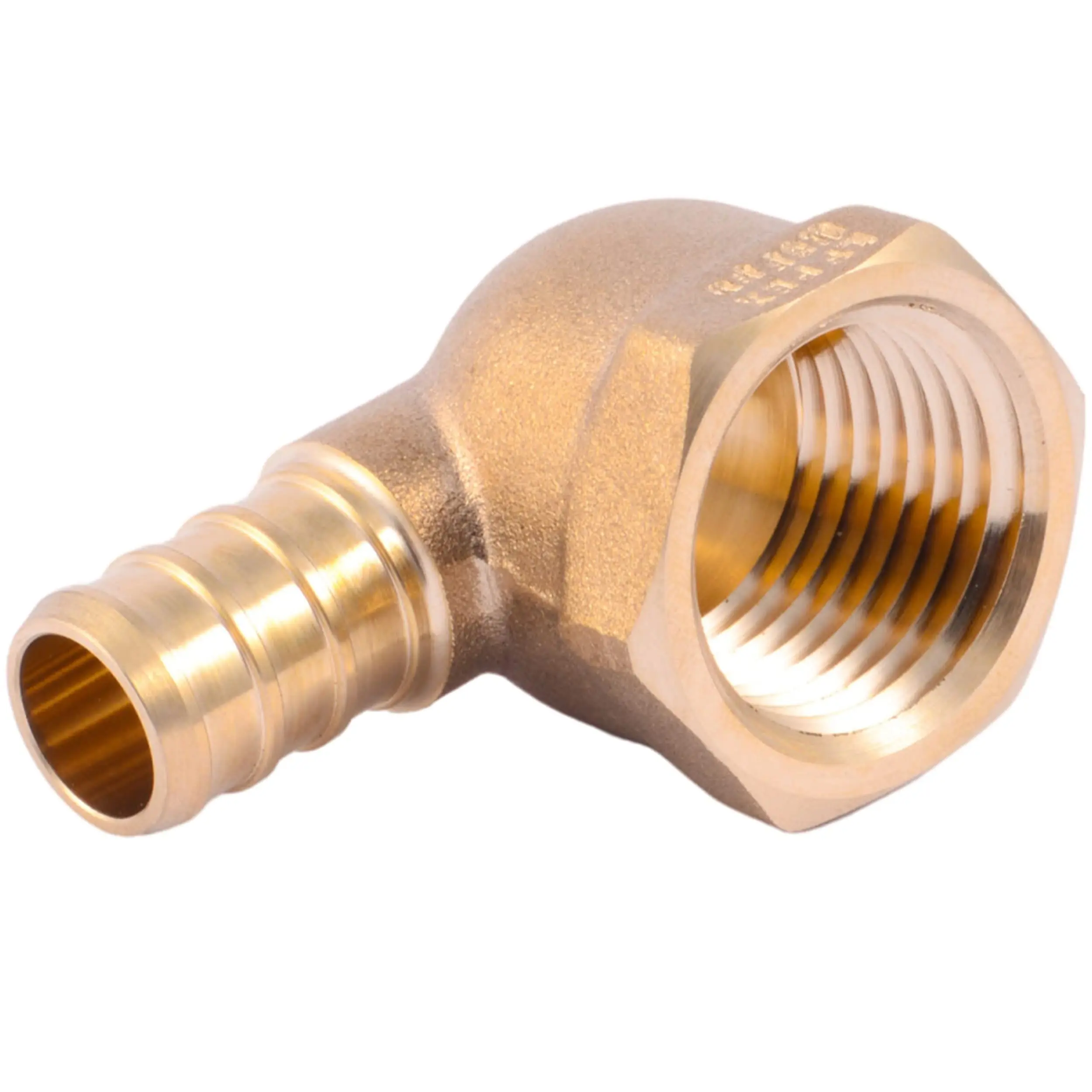 1/2 X Inch Fnpt Brass Crimp 90 Degree Elbow  Pex Pipe Pe-rt Uc308lfz