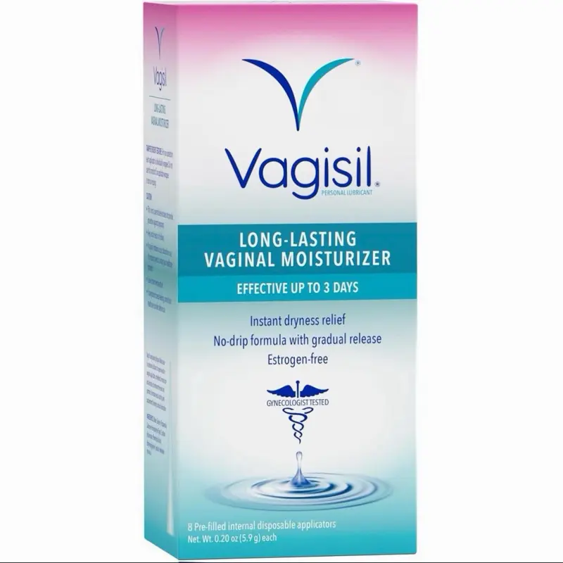 Vagisil Prohydrate Feminine Moisturizer Gel - 1.6 fl oz, 8 Applicators, Fast-Acting Long-Lasting Dryness Relief, Gynecologist Tested, Estrogen/Paraben/Silicone-Free, Unscented, Hyaluronic Acid, Moisturizing, All Skin Types, Feminine Wash Compatible