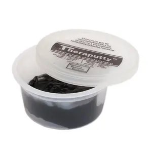 CanDo Theraputty Exercise Material, 2 Oz., Black - X-firm