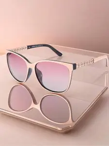 Women's Ombre Lens Square Sunglasses, Trendy Casual Sunglasses for Everyday use, Fashion Accessories for Outdoor Activities