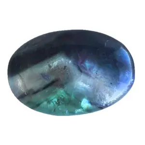 Fluorite Palm Stone — Crystal Meditation Focus &amp; Mental Clarity