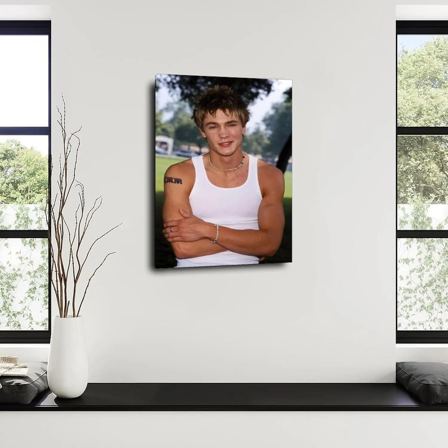 Chad Michael Murray Colorful Artistic Photo Poster, 3 Canvas Wall Art for Bedroom Living Room Decoration, Ideal Gifts for Home Decor Enthusiasts, Print