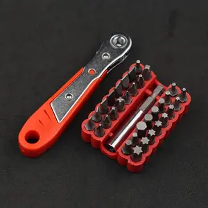 36-tooth Mini Ratchet Wrench Set, 1 Set Compact Anti-slip Rust-resistant Steel Wrench with Screwdriver Head, Hex & Torx Sleeves, Two-way, Plum Blossom Sleeve, Hex Wrenches, Screwdriver Socket Combination