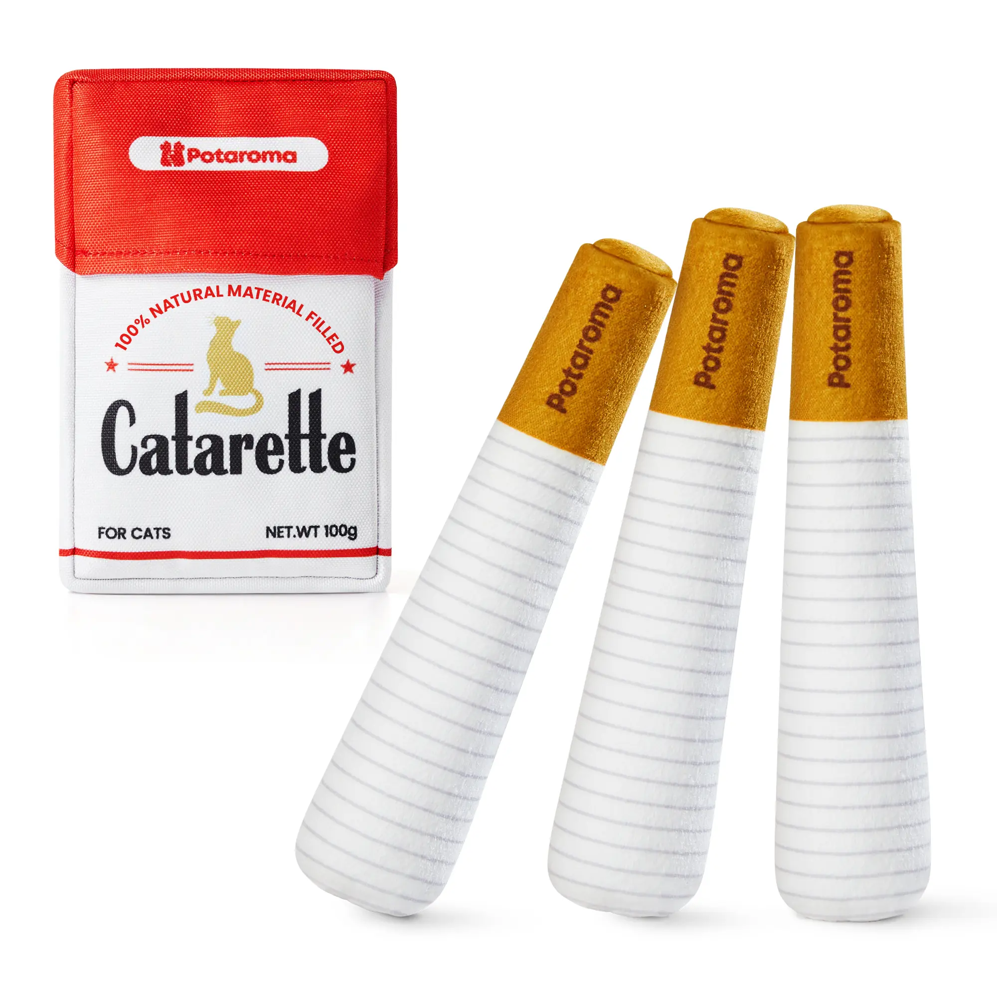 Potaroma Cat Toys Natural Silvervine – Baby-Grade Interactive Chew Kicker Toys for Indoor Cats & Kittens – Boredom & Stress Relief #SummerVibes #petlovers