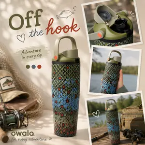 Owala Off The Hook 30oz FreeSip Water Bottles – Silly Goose 32oz, Gift for Dad Tumblers, Leakproof Insulated Stainless Steel, Father's Day Ideal Gift