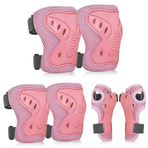 6PCS Youth Protective Gear Set Knee Elbow Wrist Pads, Safety Protector for Skateboard Bicycle Ice Skating Cycling Sport