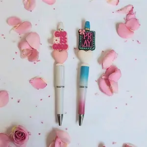 Charming Pens with 'God is Good' & 'Pink Bow with Cross Design Perfect for Writing & Stationery Ideal for Gift
