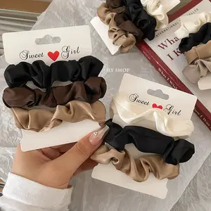 Elegant Satin Hair Scrunchies