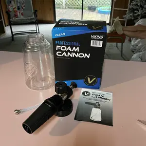 VIKING Professional Foam Cannon for Car, Adjustable Spray Nozzle, 1.1 Liter Soap Canister, 1/4" Quick Connect Plug for Pressure Washer and Car Detailing Kit