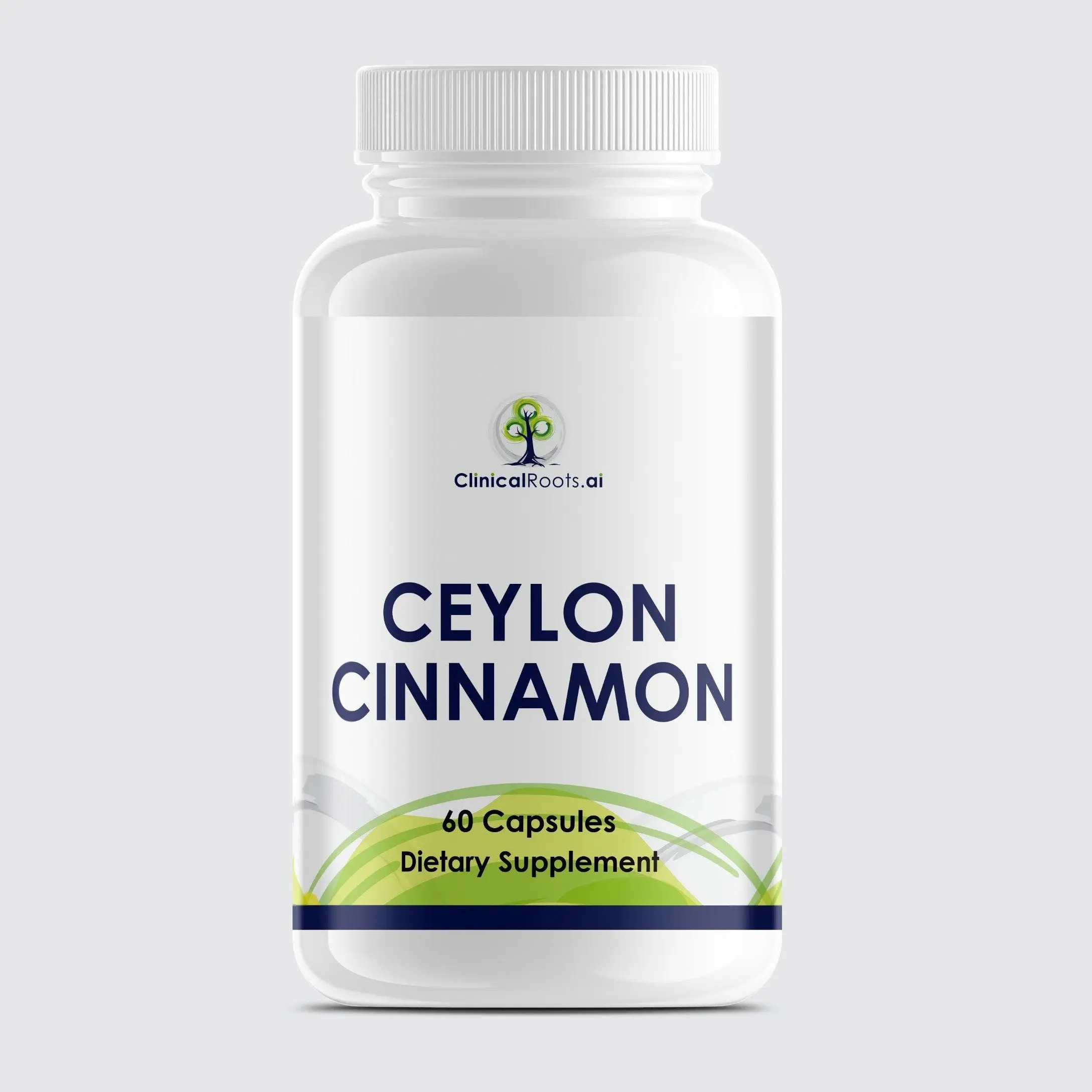 ClinicalRoots.ai Ceylon Cinnamon Capsules - 60 Organic Ceylon Cinnamon Capsules for Heart Health & Anti-Inflammatory Support