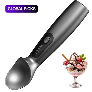 Electric Heated Ice Cream Spoon, Ice Cream Scoop, Fast Heating Levels 3 (120°f/140°f/160°f), for Hard Ice Cream, Ideal for Home Use #GLOBAL PICKS