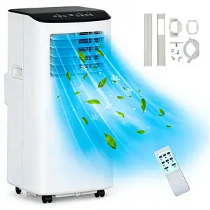 Garvee 8000BTU Portable Air Conditioner, 3 in-1 Room Air Conditioner with Fan & Dehumidifier Modes, AC Unit Cools up to 350 Sq.Ft, Remote Control & 24H Timer, for Bedroom, Office and Living Room