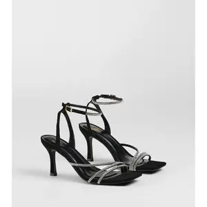 So Icy Rhinestone Kitten Stiletto Heels