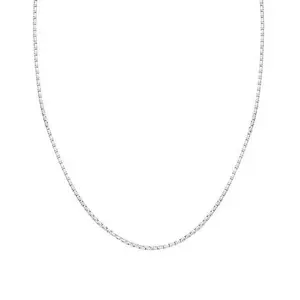Stately Steel Box Link Chain Necklace