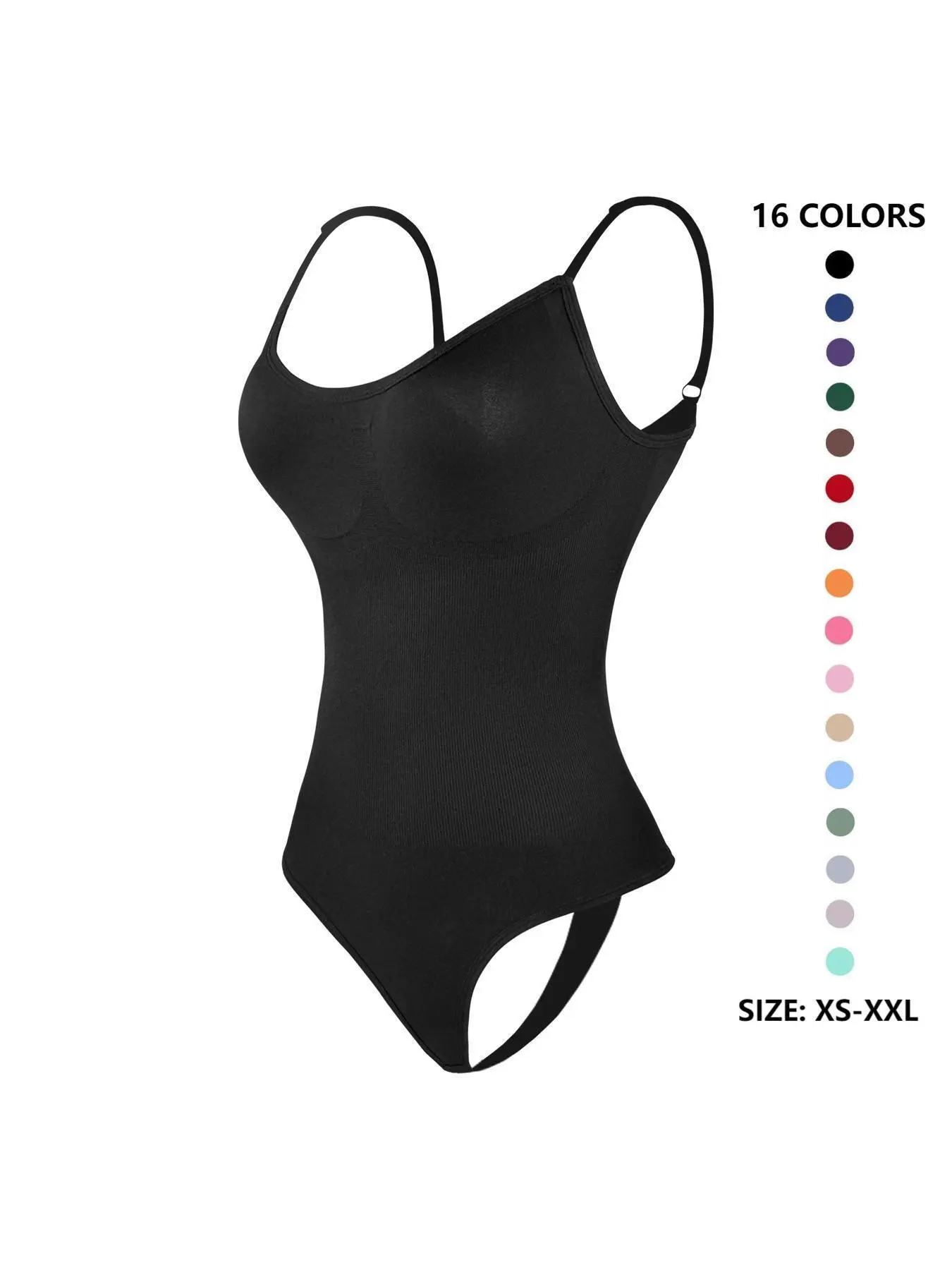 Women's Solid Color Seamless Shapewear Bodysuit, Firm Tummy Control, Tummy Control Butt Lifting Shaper, Women's Shapewear for Daily Wear, Compression, Tummy Control Shapers, Smoothing Bodysuit, Everyday Shapewear