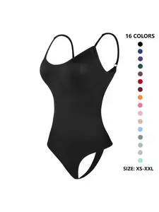 Women's Solid Color Seamless Shapewear Bodysuit, Firm Tummy Control, Tummy Control Butt Lifting Shaper, Women's Shapewear for Daily Wear, Compression, Tummy Control Shapers