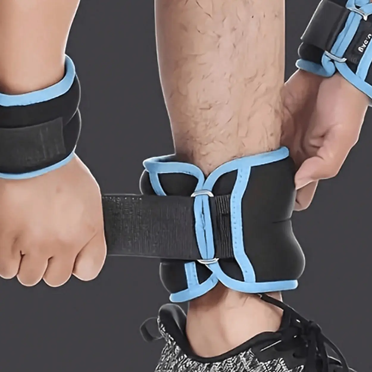 2pc Adjustable Weighted Wrist and Ankle Bands Set, 250g Polyester Sports Weights, Steel Ball Filled, Ideal for Fitness, Dancing, Running, Strength Training Accessory, Strength Training Equipment, Strength Workout Equipment